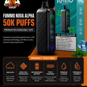 FUMMO NOVA ALPHA 50000 Puff Rechargeable Vape