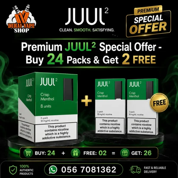 Premium JUUL 2 Crisp Menthol Bundle Offer