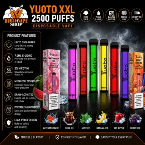 YUOTO XXL 2500 Puffs Disposable Vape